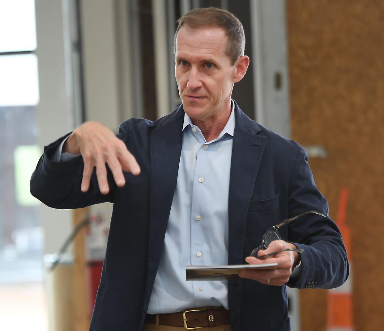 A preview tour was given of the Crescent Startup Community in Greenville on April 24, 2024. This project will provide support and space for Greenville's local entrepreneurs. Sean Hartness, CEO Hartness Real Estate, LLC, talks about the project.