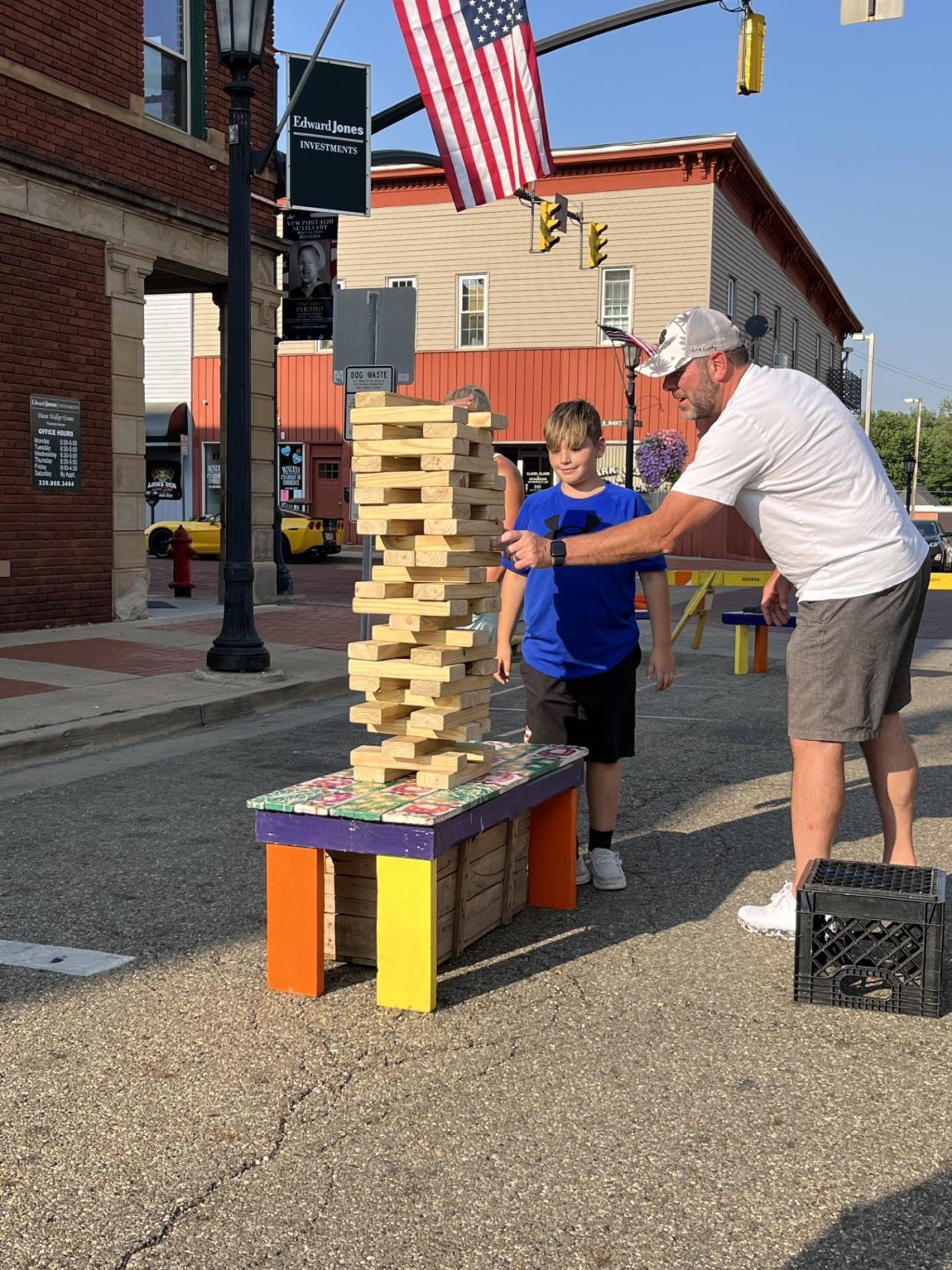 Minerva's popular Nights on North Market event, which includes family-friendly activities such as a giant Jenga game, will return in May and be held on the second Fridays of each month.