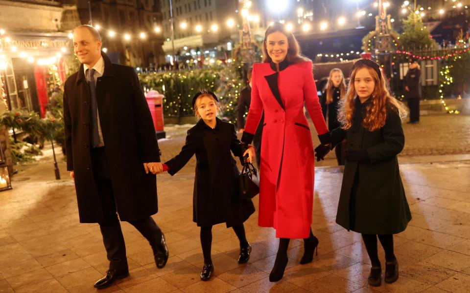 Sophie Winkleman with Lord Frederick Windsor and their daughters