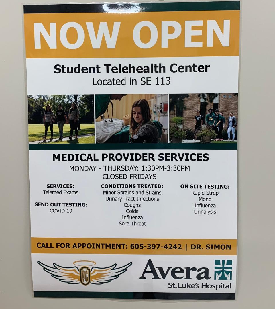 All Presentation College students can use the Student Telehealth Center, which provides at-home COVID-19 tests.