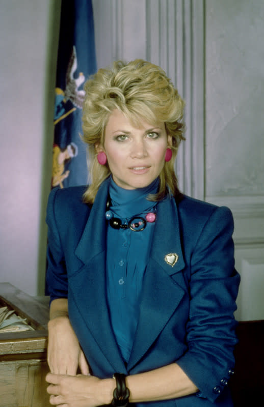 <p>NBC/Getty Images</p><p><strong>Markie Post </strong>starred as the naive public defender Christine Sullivan on <em>Night Court</em>. A lover of Harry Stone and the royal family, Sullivan's character quickly became a fan favorite.</p>