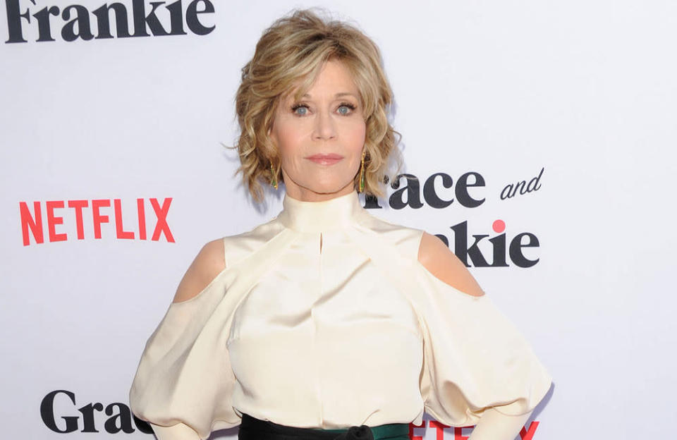Jane Fonda tried some method acting when her character Grace Hanson got into the adult toy business in TV show 'Grace and Frankie'. She admitted: "We tried all different kinds of v*******s. Use it or lose it, right? "I have one that hangs around my neck and it looks like a beautiful piece of silver jewelry."
