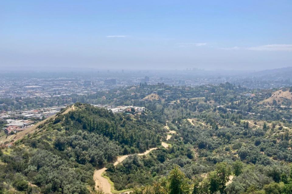 The view over LA from the Griffith Observatory (James March)