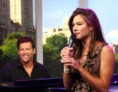 <p>The legendary Harry Connick, Jr. teamed up with daughter Kate to perform a song for New Orleans at CBS Early Show Studio Plaza on August 13.</p>
