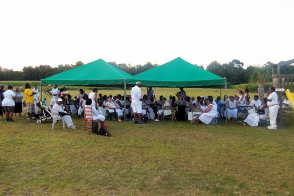 Evelyn Booker's extended family gathers regularly on land passed down for generations. (Courtesy Evelyn Booker)