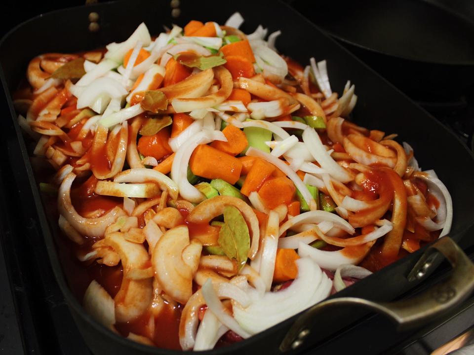 ina garten brisket vegetables before cooking