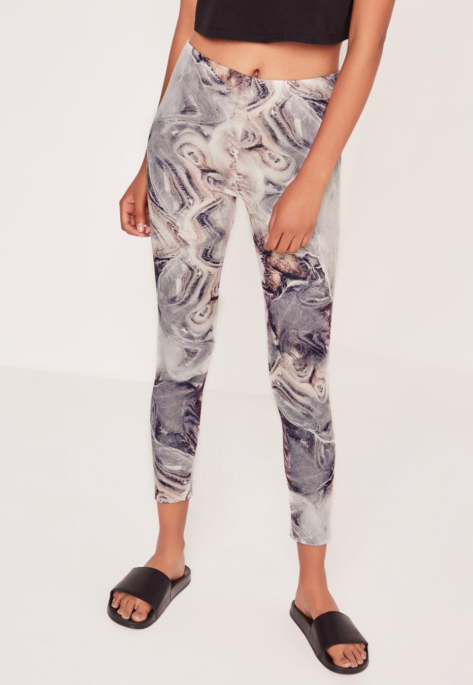 <p>Marble Print Scuba Leggings Multi</p><p><a rel="nofollow noopener" href="http://t.umblr.com/redirect?z=https%3A%2F%2Fwww.missguided.co.uk%2Fclothing%2Fleggings-and-hosiery%2Fmarble-print-scuba-legging-multi&t=ZDY1OTJlMmMwMTI4MTMyMmE3M2VkYmMwN2YzNjFiOTljZDU5N2RjMCxseTZmWkUyeg%3D%3D&b=t%3A4ZiIXBo7yWnNj0zCaRZPqQ&m=1" target="_blank" data-ylk="slk:£12, Missguided;elm:context_link;itc:0;sec:content-canvas" class="link ">£12, Missguided</a></p>