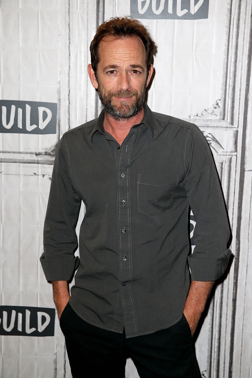 <p>Luke <a href="https://www.cosmopolitan.com/entertainment/celebs/a26627403/luke-perry-death-stroke/" rel="nofollow noopener" target="_blank" data-ylk="slk:tragically passed away" class="link ">tragically passed away</a> in 2019 at the age of 52. At the time, he was starring in <em>Riverdale </em>as Fred Andrews, Archie's dad. </p>
