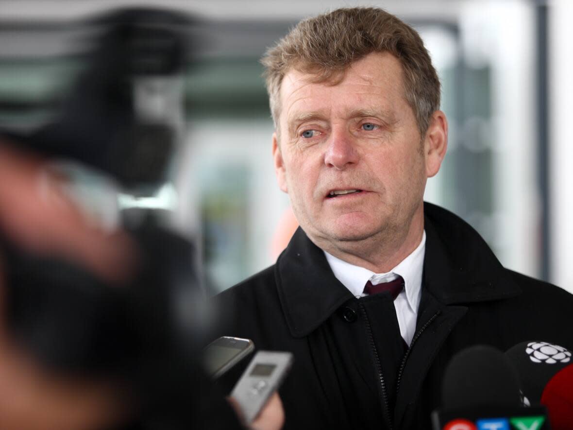 Three of Canada's most accomplished gymnasts have written a letter calling for the resignation of Ian Moss, pictured, as the CEO of Gymnastics Canada, and of board chair Jeffery Thomson, over the way they have handled misconduct allegations. (Mark Spowart/The Canadian Press - image credit)