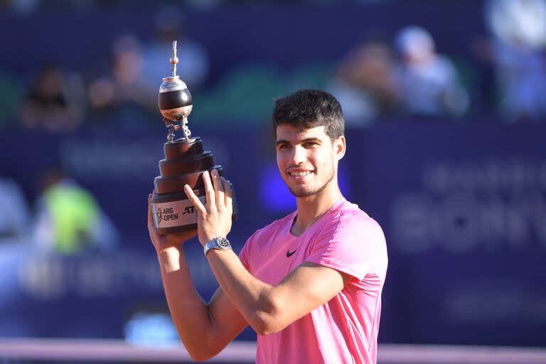 El español Carlos Alcaraz, campeón del Argentina Open en 2023, regresará en los próximos días a Buenos Aires para intentar defender el trofeo