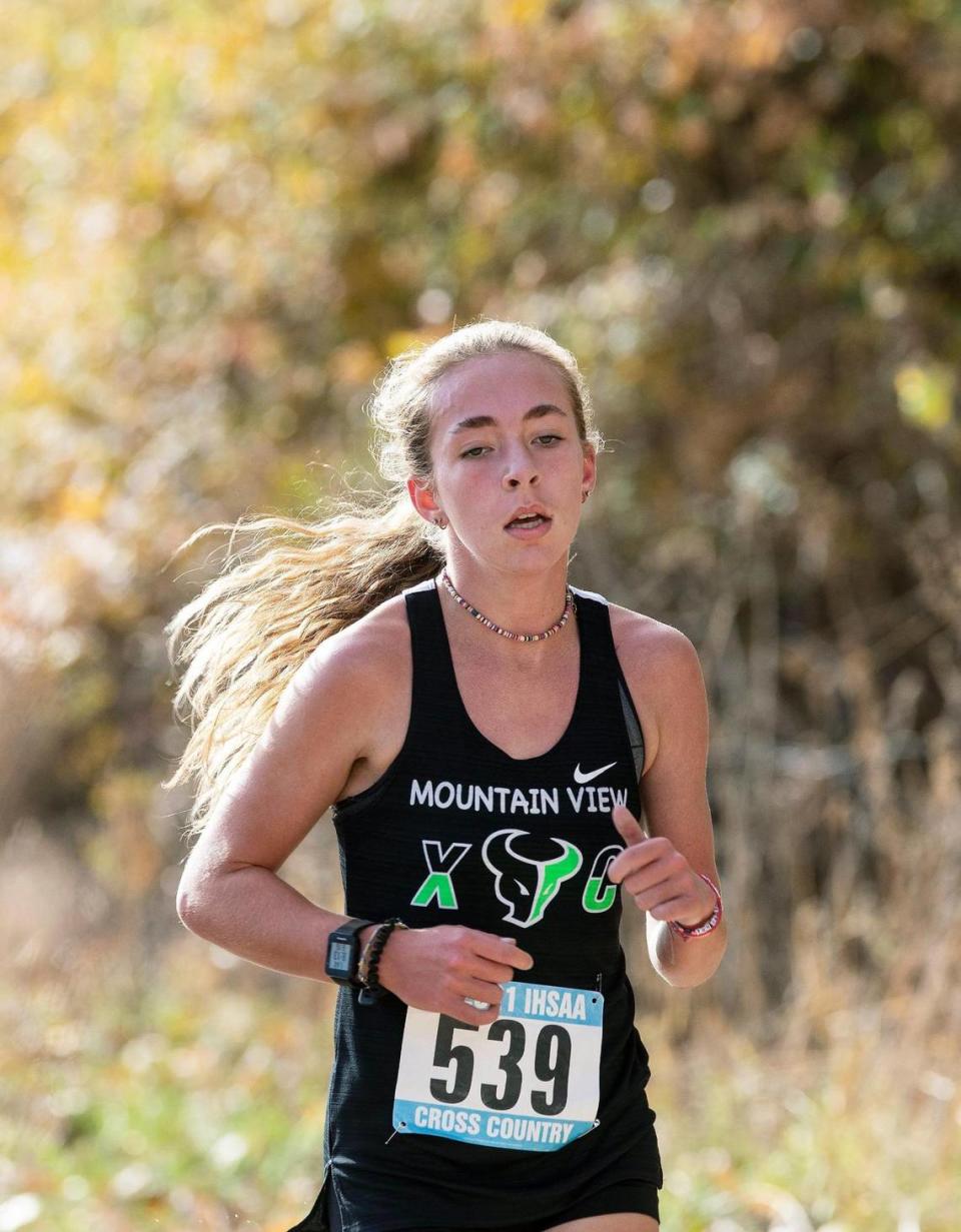 Mountain View’s Rilyn Stevens is the reigning 5A District Three cross country champ.