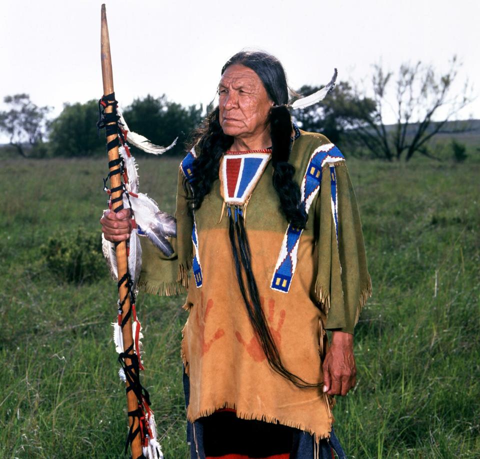 Saginaw Grant (as Chief Luta) in the made for television movie, STOLEN WOMEN, CAPTURED HEARTS.
