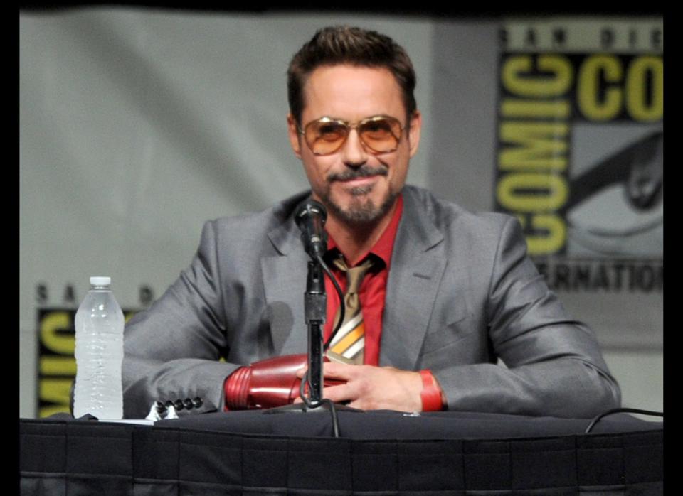 Robert Downey Jr. en el pánel de "Iron Man 3" durante Comic-Con International 2012 en el San Diego Convention Center el 14 de julio, 2012 en San Diego, California.  (Kevin Winter/Getty Images)