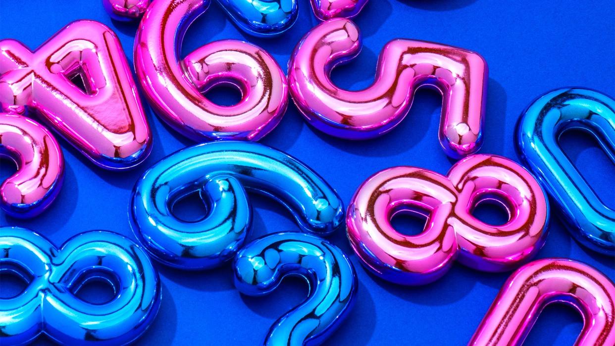foil numbers balloons