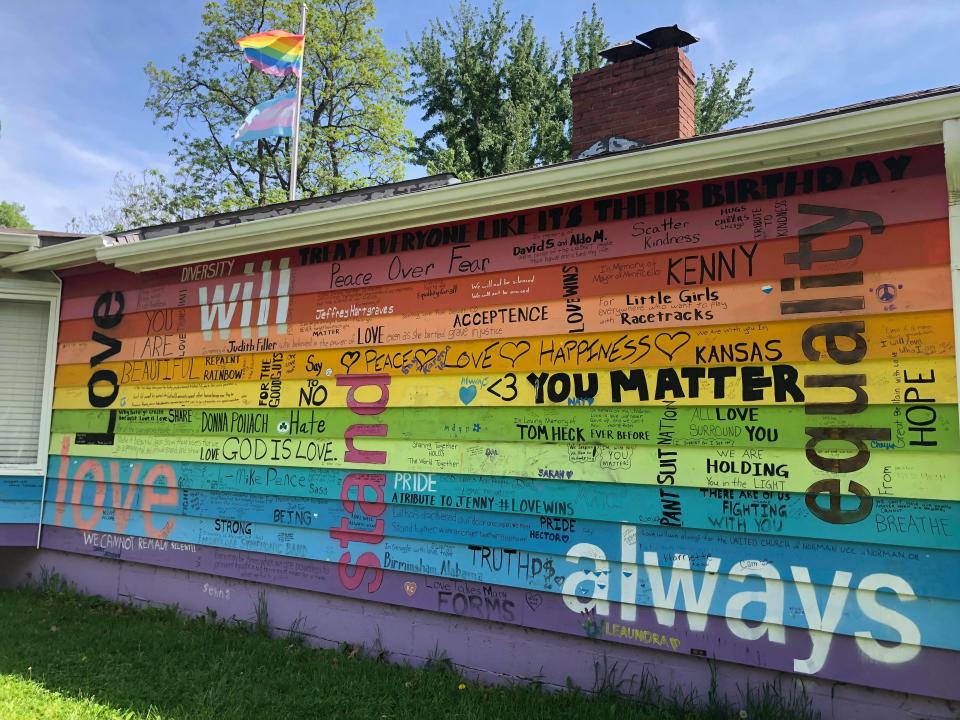 Equality House wall closeup   Credit Aaron Jackson 