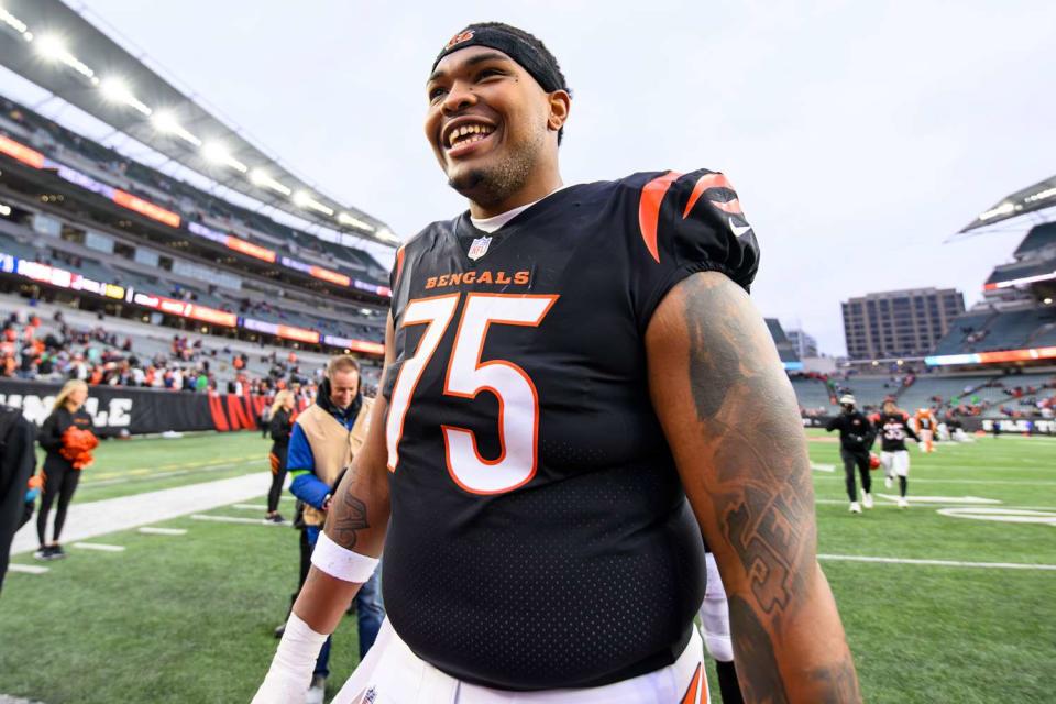 <p>Courtesy of Cincinnati Bengals</p> Orlando Brown Jr., offensive tackle for the Cincinnati Bengals