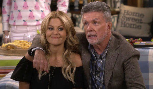 (L) Candace Cameron Bure and Alan Thicke on 'Fuller House'