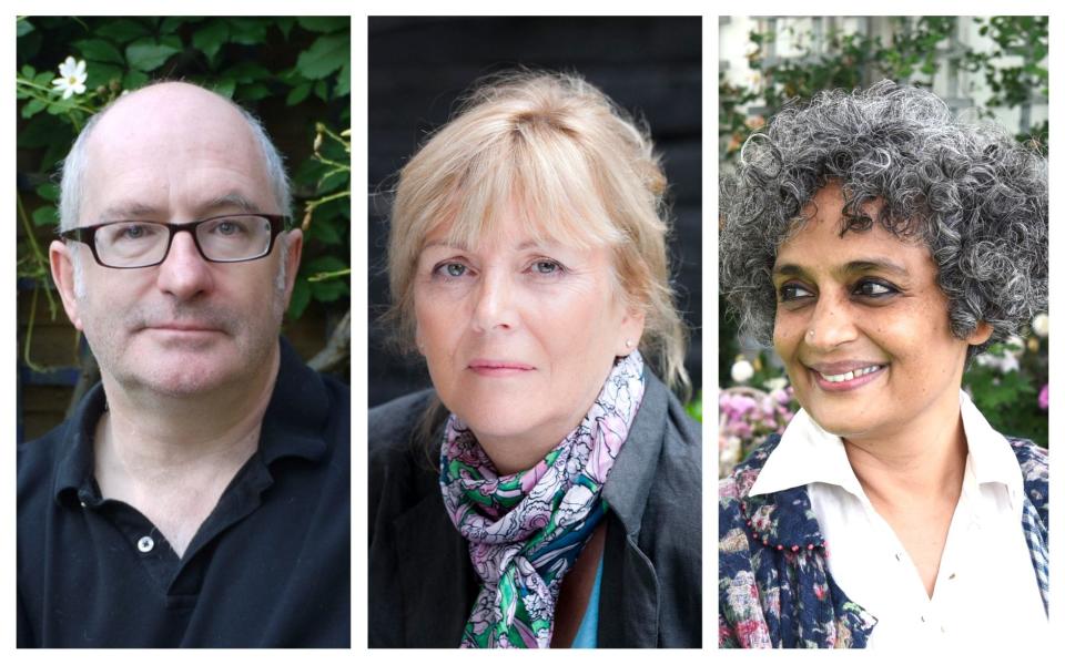 From left: John Lanchester, Kate Atkinson, Arundhati Roy - Andrew Crowley/ Jay Williams/PA