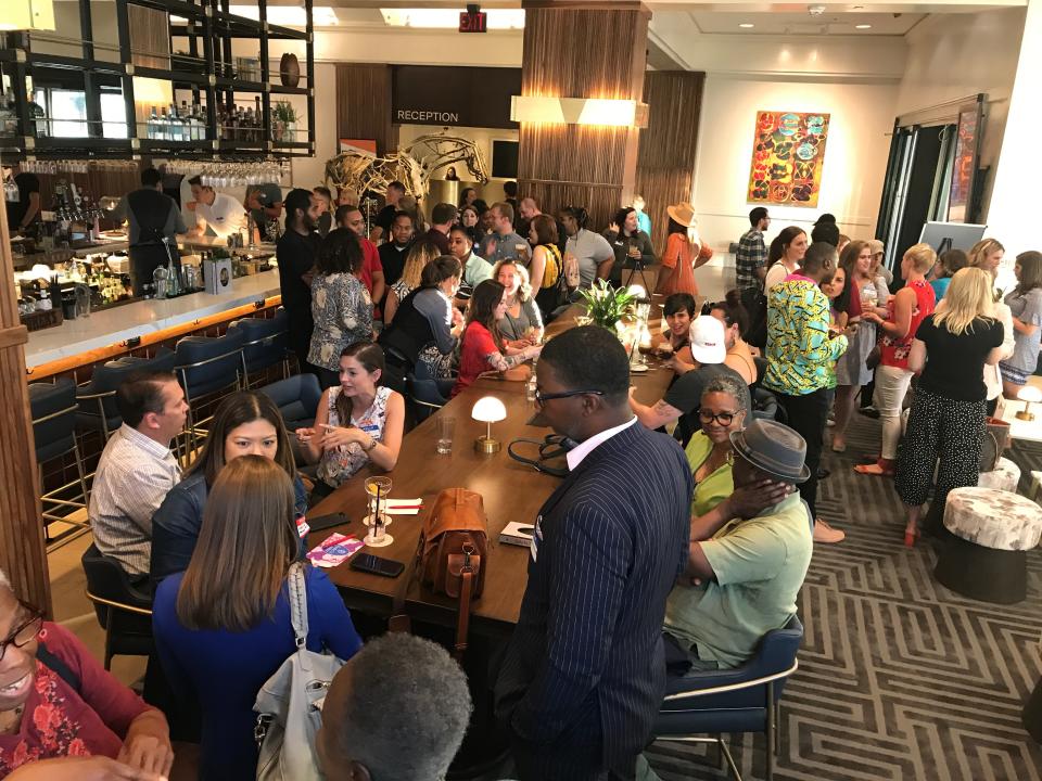 An Aug. 2019 HashtagMKE social at Saint Kate - The Arts Hotel in Milwaukee.