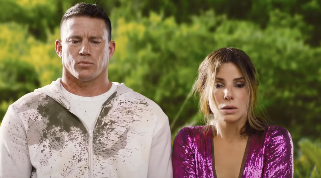 Channing Tatum and Sandra Bullock star in Paramount's upcoming romantic comedy, The Lost City (Photo: Paramount Pictures/YouTube)