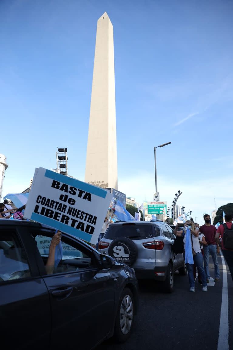 Protesta #17A en el Obelisco