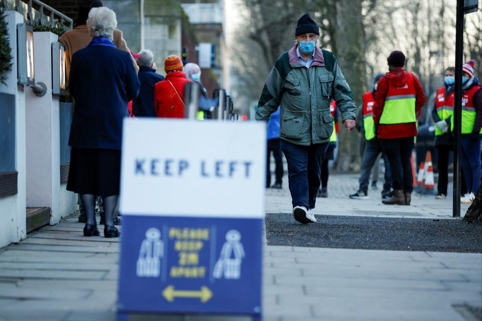 <p>A study shows the rate of decline of infections has slowed in England</p> (REUTERS)