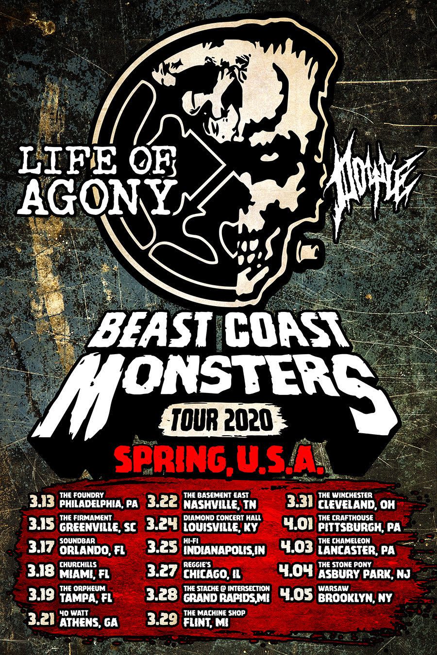 Life of Agony Doyle tour poster