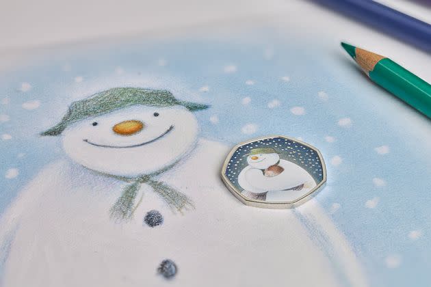 The Snowman is Raymond Briggs' most famous work (Photo: The Royal Mint via PA Media)