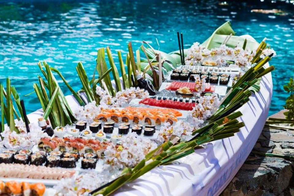 Culinary offerings include boatloads (literally) of sushi. Jonathan Cosh of Visual Eye