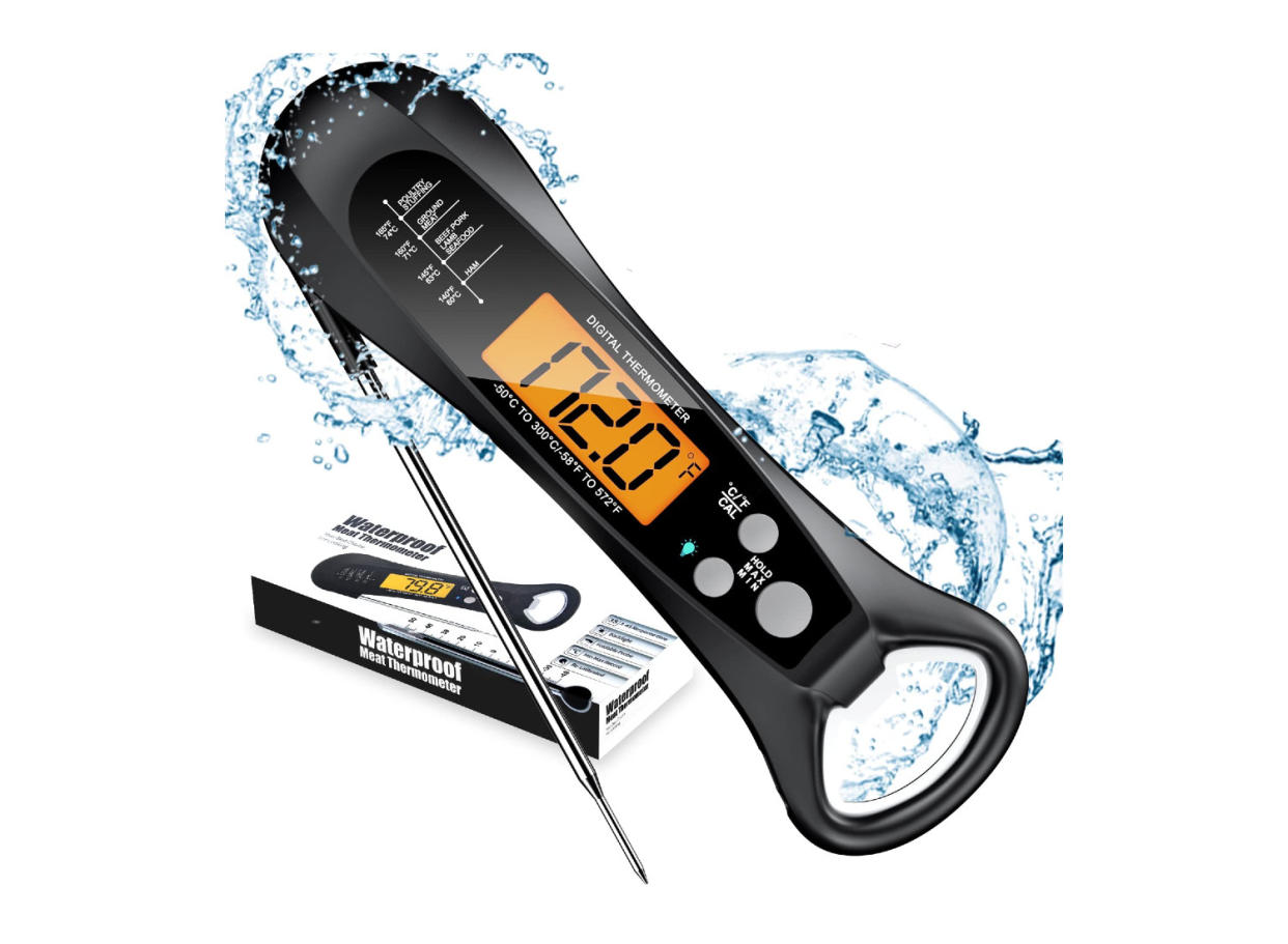 You'll always know when your meat is at the perfect temperature with this instant-read thermometer. (Source: Amazon)