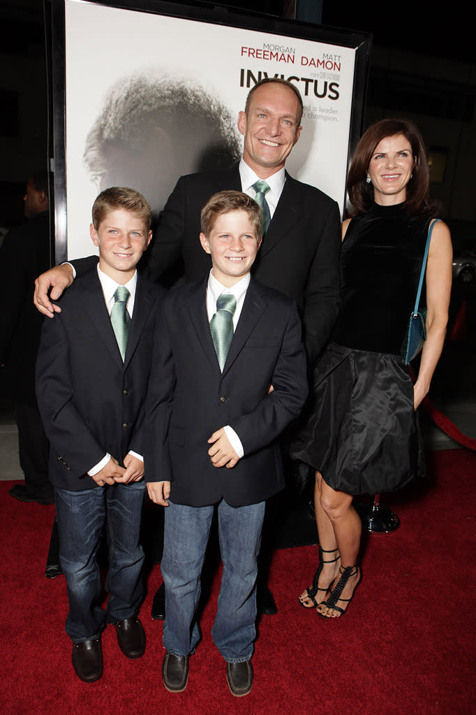 Invictus LA premiere 2009 Francois Pienaar