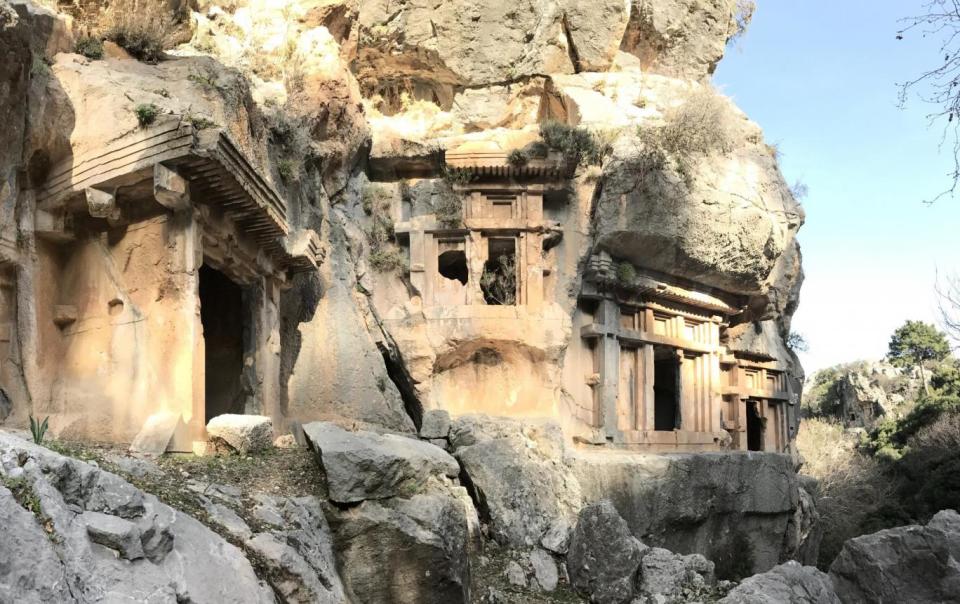 The rock tombs of Pinara are 25 miles along the Lycian Way (Emma Thomson)