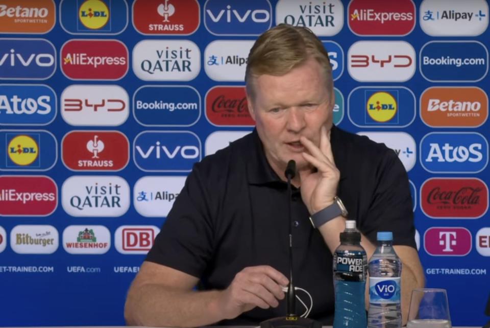 <strong>Dutch coach Ronald Koeman claims England were fortunate to win after his Netherlands side are defeated in Germany.</strong>