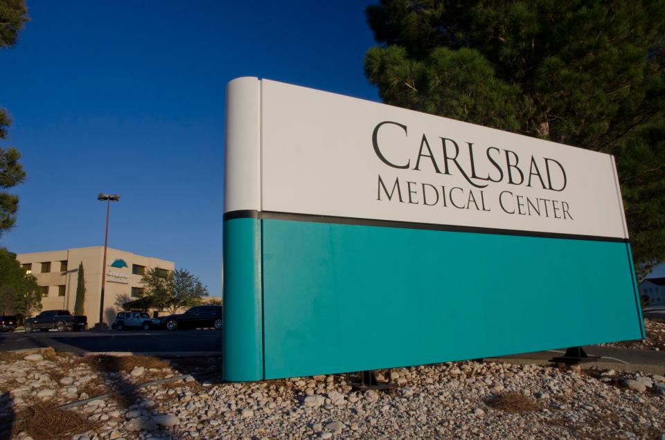 The entrance sign at Carlsbad Medical Center.