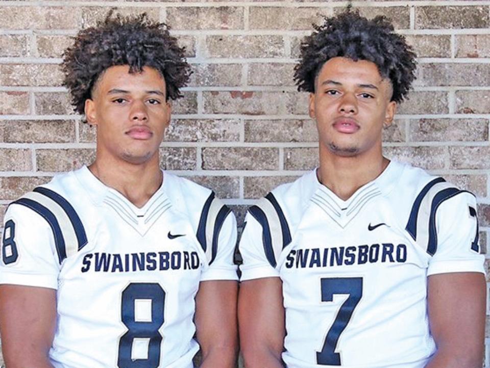 Fred (left) and Cedrick Seabrough at Swainsboro High School.