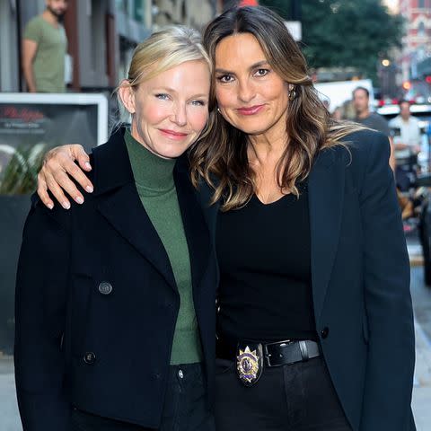 <p>Jose Perez/Bauer-Griffin/GC Image</p> Kelli Giddish and Mariska Hargitay