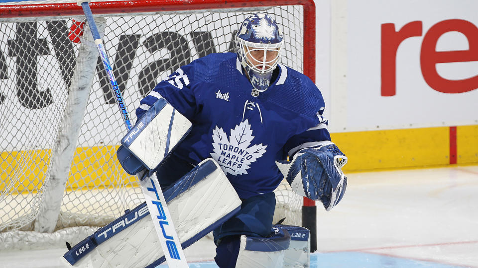 Maple Leafs goalie Ilya Samsonov's salary for next season has been set. (Photo by Claus Andersen/Getty Images)