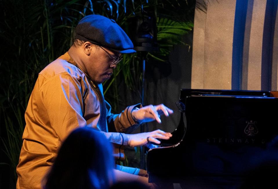 Isaiah J. Thompson performs during the American Pianists Awards on Friday, April 21, 2023 at The Cabaret in Indianapolis.