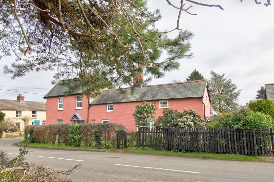 painted house in Battisford Tye, Suffolk. Photo: Yopa