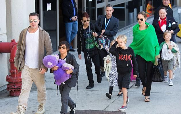 Ange is currently seeking sole custody of their six kids. Photo: Getty Images