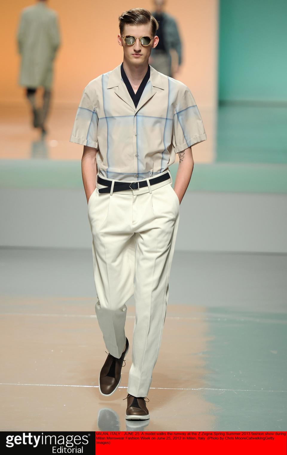 Z Zegna - Mens Spring Summer 2013 Runway - Milan Menswear Fashion Week