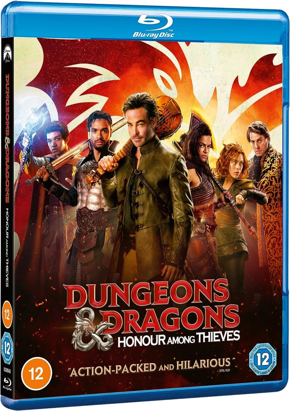 The band of adventurers on the cover of the Blu-ray.