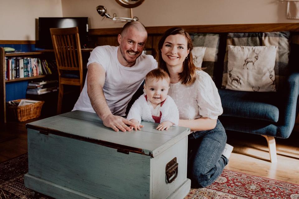 Michael, Claire, and their daughter Nuala.