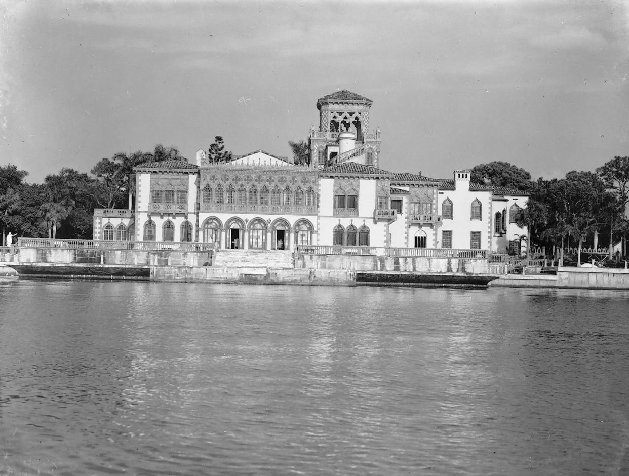 John and Mable Ringling’s lavish palace, Ca’ d’Zan, seen from Sarasota Bay, is probably Sarasota’s best-known named home.