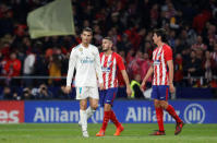 Soccer Football - La Liga Santander - Atletico Madrid v Real Madrid - Wanda Metropolitano, Madrid, Spain - November 18, 2017 Real Madrid’s Cristiano Ronaldo after the match REUTERS/Paul Hanna