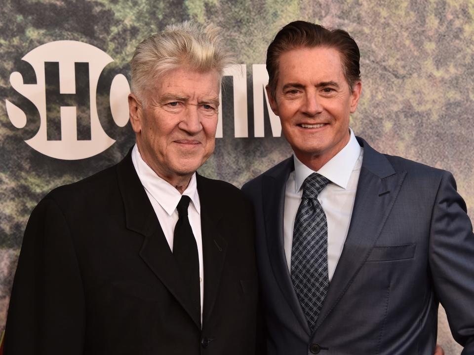 David Lynch and Kyle MacLachlan at the premiere of "Twin Peaks: The Return" in 2017