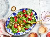 <p><strong>Recipe: </strong><a href="https://www.southernliving.com/recipes/strawberry-spinach-salad" rel="nofollow noopener" target="_blank" data-ylk="slk:Strawberry-Spinach Salad;elm:context_link;itc:0;sec:content-canvas" class="link "><strong>Strawberry-Spinach Salad</strong></a></p> <p>Although our cooking group is full of bakers who share towering layer cakes and beautiful Bundts, they can also appreciate a light and healthy recipe. This salad from our April 2020 issue has been a favorite. You can add grilled chicken for an extra protein boost to make it a full meal.</p>