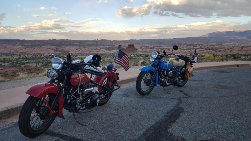 The park is open 24 hours, so you can beat the heat and cruise at sunset.