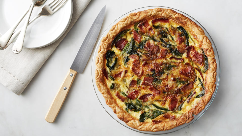 The Diplomat: Bacon and Spinach Quiche