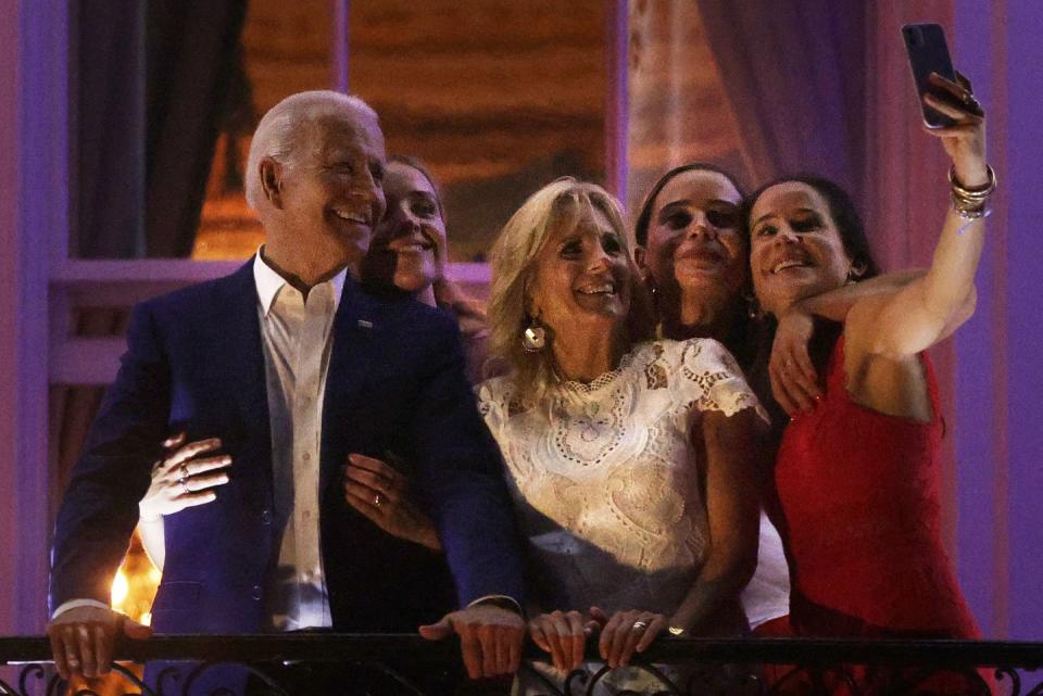 president biden celebrates independence day with bbq and fireworks